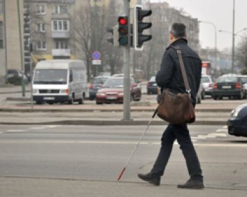 Trūksta erdvių, pritaikytų regos negalią turintiems žmonėms  