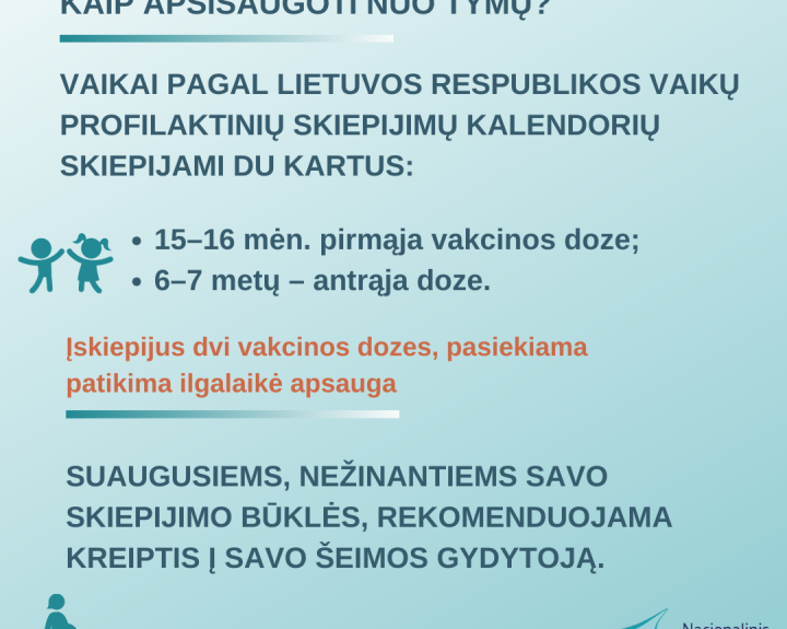 Tymus galima suvaldyti skiepais