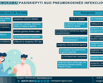 Kūdikių skiepams – efektyvesnė pneumokokinės infekcijos vakcina