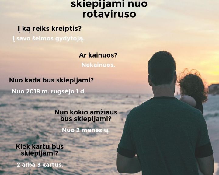 Vaikai kitąmet bus skiepijami nuo rotaviruso